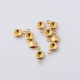 Fnixtar 100Pcs/Lot Stainless Steel Charms for Necklace Pendant Jewelry