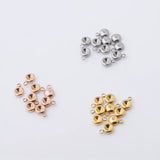 Fnixtar 100Pcs/Lot Stainless Steel Charms for Necklace Pendant Jewelry
