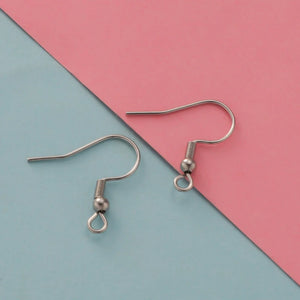 100pcs Stainless Steel Earring Hooks Hypoallergenic DIY Jewelry