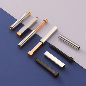 10Pcs Hidden Pendant Charms Stainless Steel DIY Necklace Keychain Jewelry