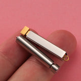 10Pcs Hidden Pendant Charms Stainless Steel DIY Necklace Keychain Jewelry