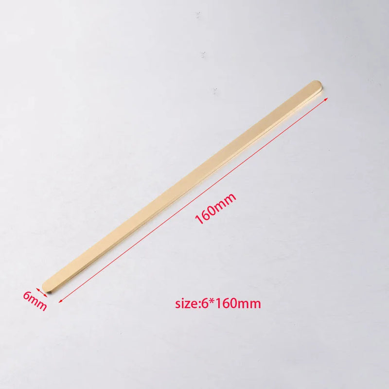 Fnixtar 10Pcs 160mm DIY Cuff Bangle Material Stainless Steel Blank Strips