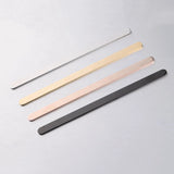 Fnixtar 10Pcs 160mm DIY Cuff Bangle Material Stainless Steel Blank Strips