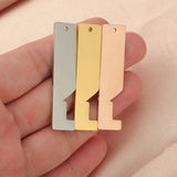Fnixtar 10pairs House Couple Pendant Stainless Steel Mirror Polish