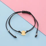 Fnixtar 10pcs Stainless Steel Round Blanks Tags Charms Rope Bracelets