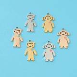 Fnixtar 10pcs Stainless Steel Friendship Love Pendants