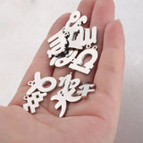Fnixtar 15mm DIY Constellation Charms Twelve Zodiac Charms 12pcs