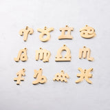 Fnixtar 15mm DIY Constellation Charms Twelve Zodiac Charms 12pcs