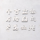 Fnixtar 15mm DIY Constellation Charms Twelve Zodiac Charms 12pcs