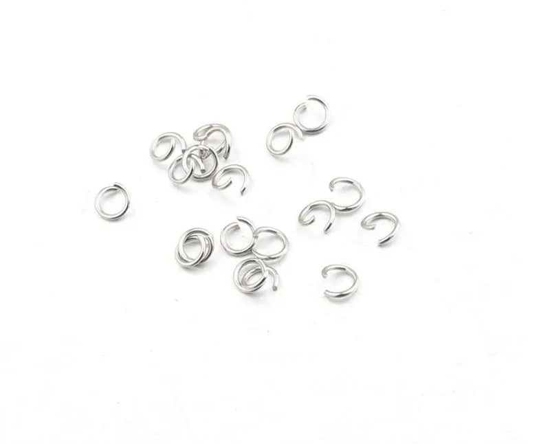 200Pcs 0.5x3.5mm PVD Rose Stainless Steel Jump Rings Split Rings Connectors