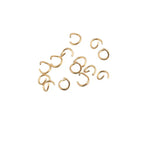 200Pcs 0.5x3.5mm PVD Rose Stainless Steel Jump Rings Split Rings Connectors