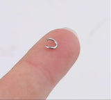 200Pcs 0.5x3.5mm PVD Rose Stainless Steel Jump Rings Split Rings Connectors