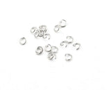 200Pcs 0.5x3.5mm PVD Rose Stainless Steel Jump Rings Split Rings Connectors