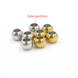 200Pcs 3*4mm Steel Beads Stainless Steel Chars DIY Jewelry Making