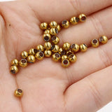 200Pcs 3*4mm Steel Beads Stainless Steel Chars DIY Jewelry Making