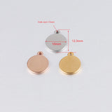 Fnixtar 20Pcs Round Stainless Steel Discs for DIY Jewelry Making