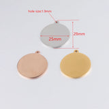 Fnixtar 20Pcs Round Stainless Steel Discs for DIY Jewelry Making