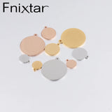 Fnixtar 20Pcs Round Stainless Steel Discs for DIY Jewelry Making