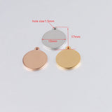 Fnixtar 20Pcs Round Stainless Steel Discs for DIY Jewelry Making