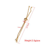 Fnixtar 20Pcs 12.5cm Adjustable Stainless Steel Chain For DIY Jewelry