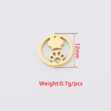 20Pcs Stainless Steel Charms for DIY Necklace Bracelets