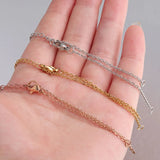 Fnixtar 20Pcs 14+4cm Stainless Steel Chain Bracelet DIY Supplies