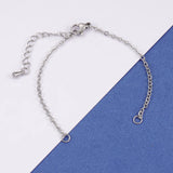 Fnixtar 20Pcs 14+4cm Stainless Steel Chain Bracelet DIY Supplies