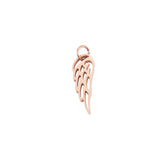 20Pcs Stainless Steel Feather Pendant Charms With Jump Rings