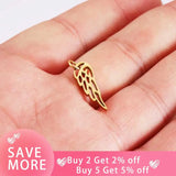 20Pcs Stainless Steel Feather Pendant Charms With Jump Rings