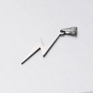 20Pcs Lightning Charms Stainless Steel DIY Necklace Earrings Jewelry Supplies
