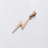 20Pcs Lightning Charms Stainless Steel DIY Necklace Earrings Jewelry Supplies