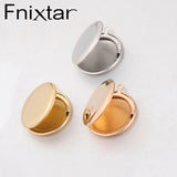 20Pcs 30*27mm Round Locket Charms Stainless Steel DIY Jewelry Making