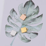 20Pcs 6.5mm Square Stainless Steel Charms for Jewelry Making