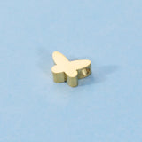 20Pcs 7.5*5mm Butterfly Beads Stainless Steel DIY Jewelry Making