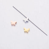 20Pcs 7.5*5mm Butterfly Beads Stainless Steel DIY Jewelry Making