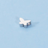 20Pcs 7.5*5mm Butterfly Beads Stainless Steel DIY Jewelry Making