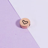 20Pcs 8mm Heart Beads Stainless Steel Spacer Beads DIY Necklaces Bracelets