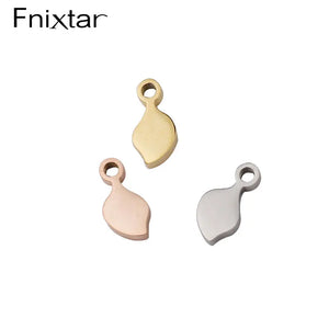 Fnixtar 20Pcs Tail Charms Stainless Steel DIY Earrings Necklace Bracelets Anklet