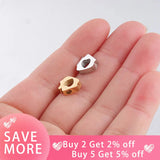 20Pcs Heart House Beads Mirror Polish Stainless Steel For DIY Pendant Bracelets