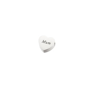 20Pcs Heart-Shaped Stainless Steel Charm for DIY Necklace