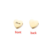 20Pcs Heart-Shaped Stainless Steel Charm for DIY Necklace