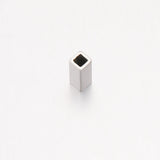 20Pcs 12*5mm Stainless Steel Strip Tube Charms DIY Jewelry Making