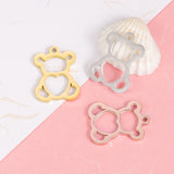 20Pcs/Lot Bear Cutting Pendant Charms for DIY Necklaces Bracelets