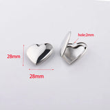 20Pcs 28mm Heart Photo Locket Charms for Necklaces DIY Jewelry Finding