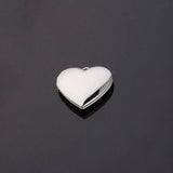 20Pcs 28mm Heart Photo Locket Charms for Necklaces DIY Jewelry Finding
