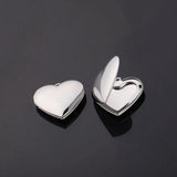 20Pcs 28mm Heart Photo Locket Charms for Necklaces DIY Jewelry Finding