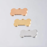 20Pcs 31*16mm Stainless Steel Dog Bone Charms