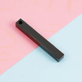 20Pcs 6*45mm Stainless Steel 3D Stamping Bar Blank Charms DIY Jewelry