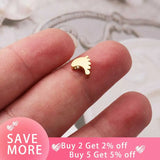 20Pcs/Lot Baby Feets Mirror Polish Stainless Steel Beads DIY Jewelry Making