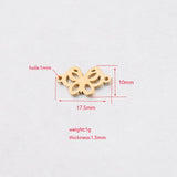 20Pcs Stainless Steel Dog Paw Charms for DIY Necklace Earrings